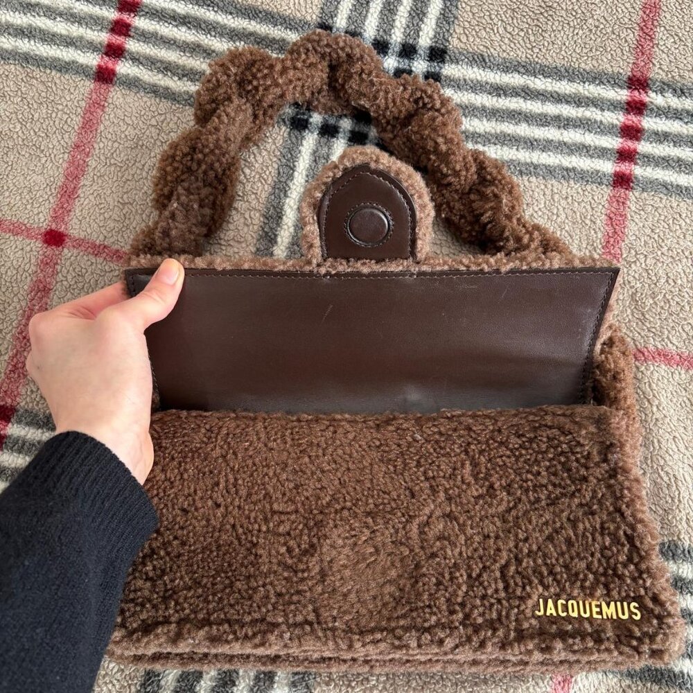 Jacquemus Le Bambidou Shearling Shoulder Bag - Picture 9 of 13